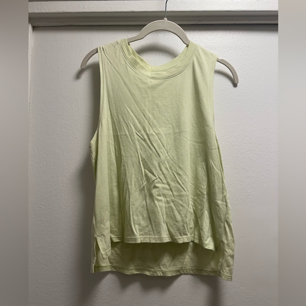 Abercrombie & Fitch Relaxed Cropped Tank in Light Green, Size Small